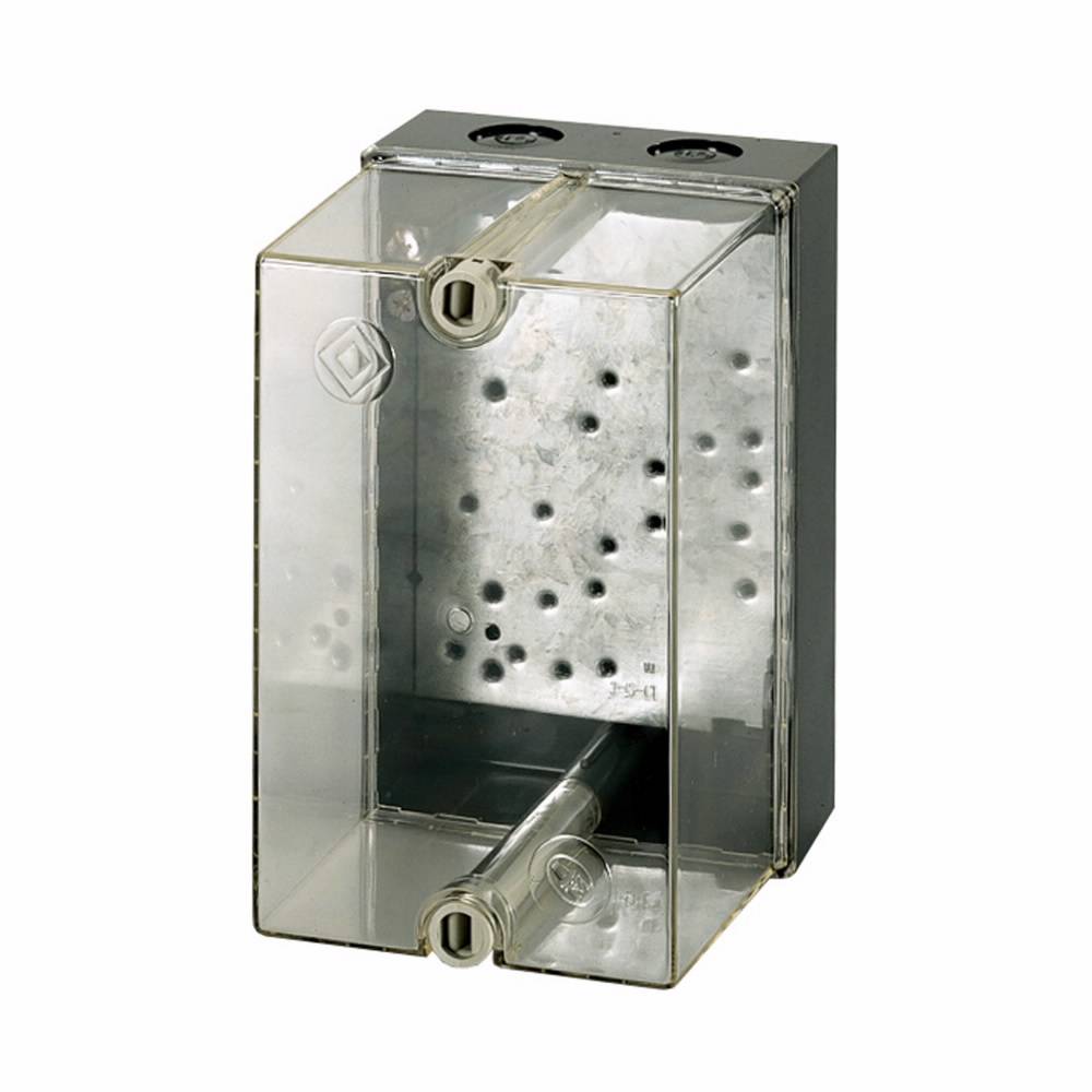 EATON CI-C Small Enclosure With Mounting Plate, 5.039 in L x 4.33 in W x 6.4961 in D, Plastic