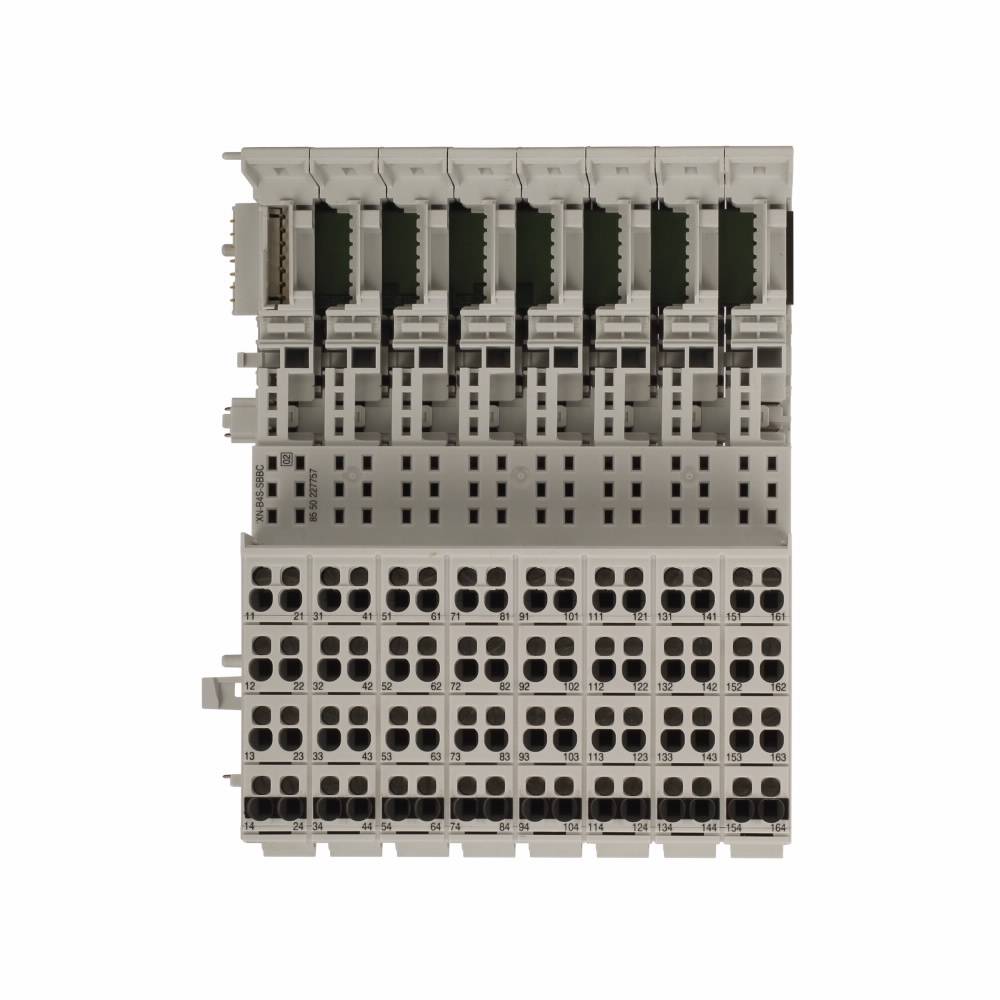 EATON XN-B4S-SBBC 4-Level Connection Block Plug-In I/O Base Module, Screw Wire Clamp, For Use With XN-16DI-24VDC-P Digital Input Module