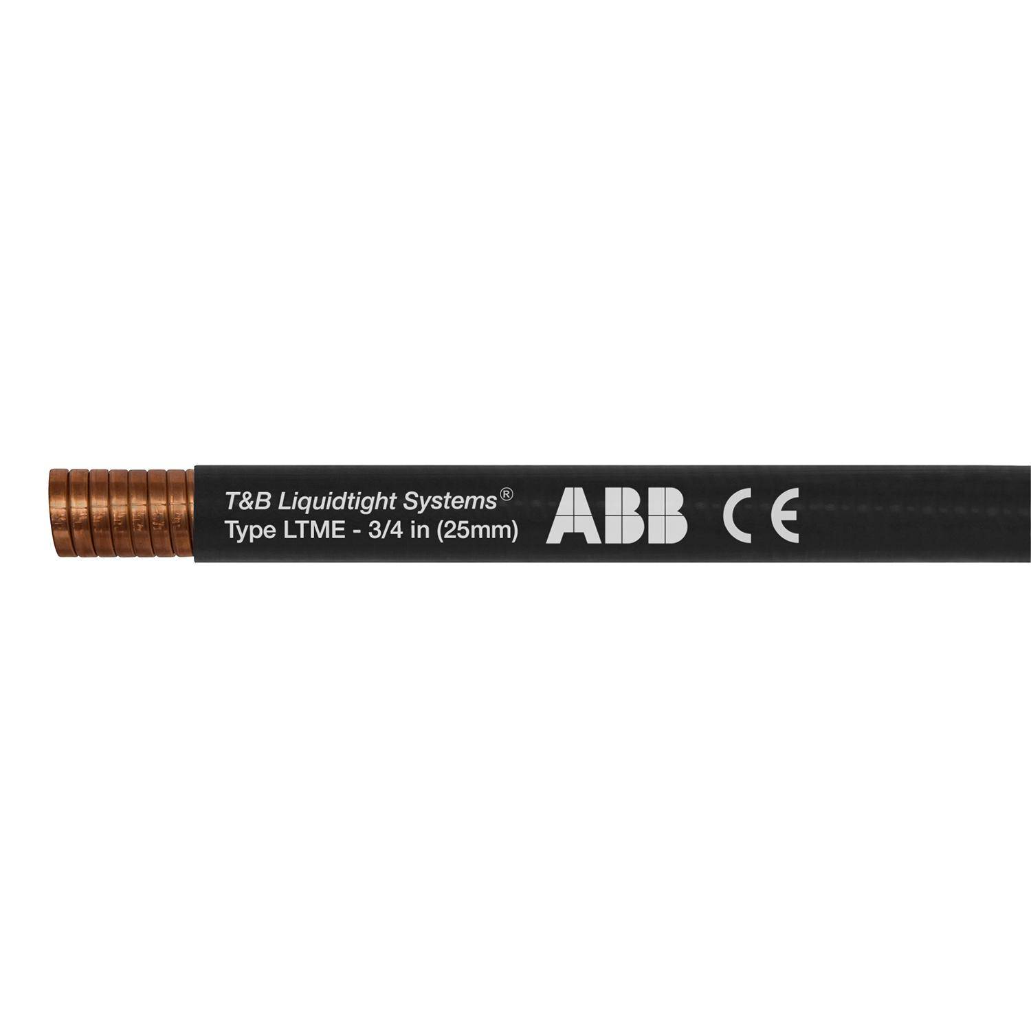 T&B® Industrial Fitting Liquidtight Systems™ LTMES03G-K Type LTME Mid Performance Liquid Tight Flexible Metal Conduit With PVC Jacket, 3/4 in Trade, 0.82 in ID x 1.05 in OD, 500 ft L, Bronze