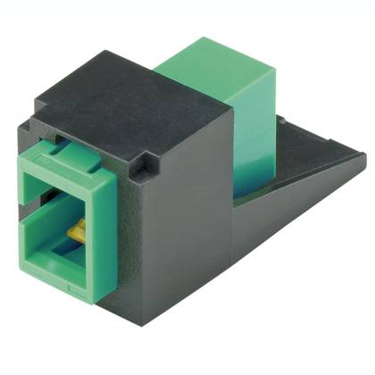 Panduit® CMDAGSCZBL Fiber Optic Adapter Module, SC Duplex Connector, 1 Port, OS1/OS2 Single Mode Fiber