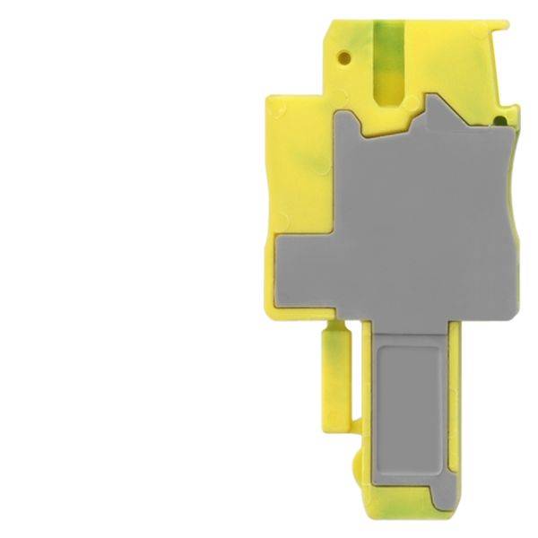 Siemens 8WH90401FB07 Bridgeable Plug-In Coupling With Slot, 0.08 to 2.5 sq-mm Spring Loaded Connection, 500 VAC, 24 A, Right Construction, DIN Rail Mount