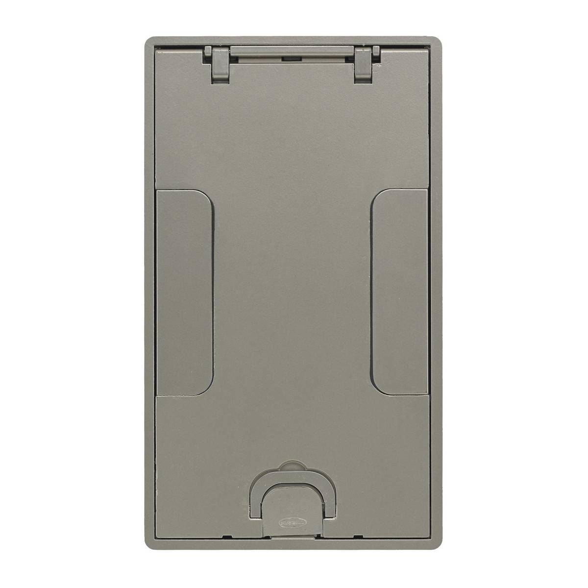 Wiring Device-Kellems SystemOne 24GTCVRNK Non-Metallic Floor Box Cover, 10.69 in L x 6.19 in W, Cast Aluminum