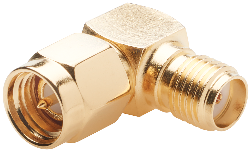 Siemens 6GK58981CV004AA0 SMA Male/Female IWLAN Angle Adapter, 0 to 6 GHz, 50 Ohm Impedance, -20 to 80 deg C Operating, IP61