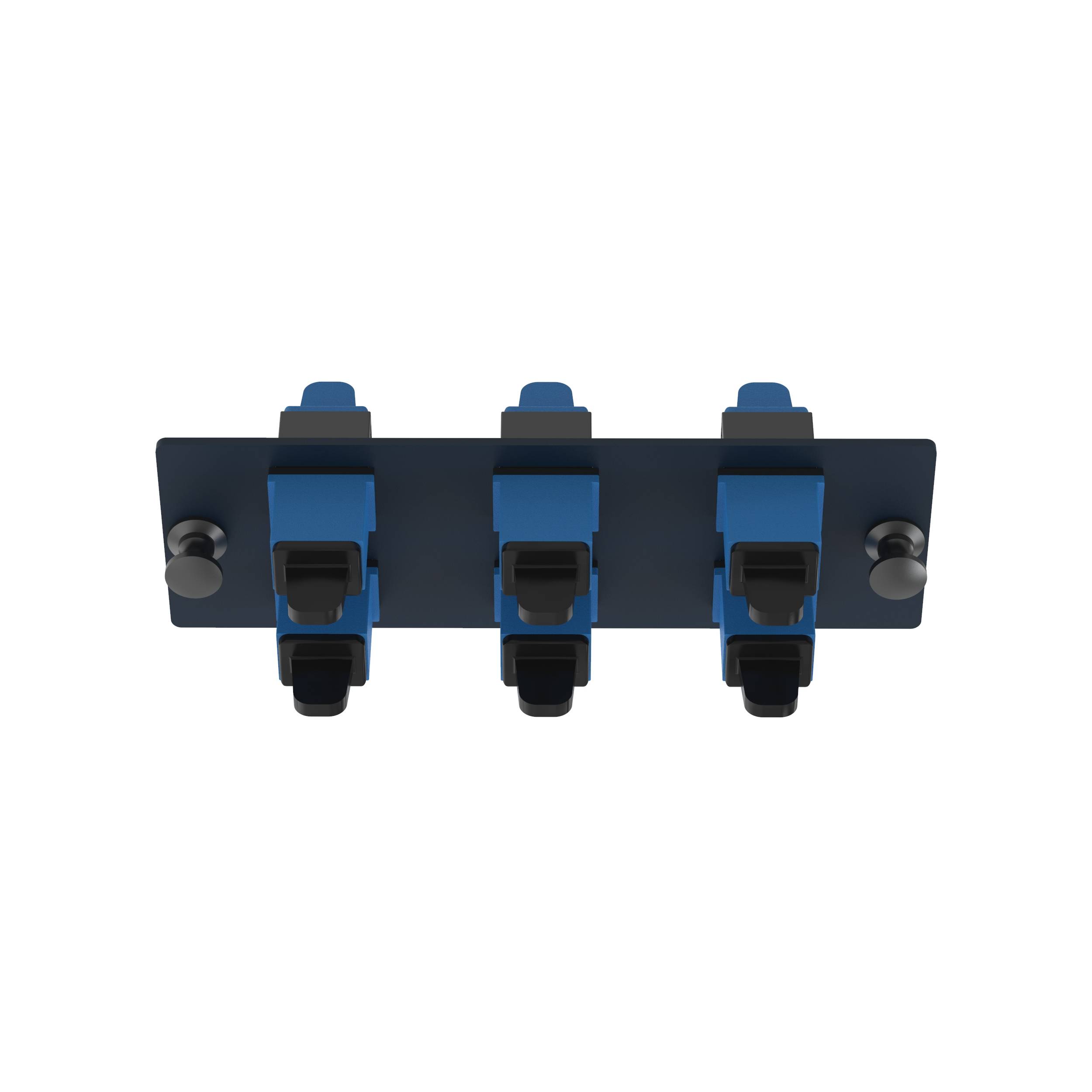 Panduit® Opticom® FAP6WBUSCZ Duplex Front Loading Type SC Fiber Adapter Panel With (6) SC Simplex Single Mode Fiber Optic Adapters, (6) OS1/OS2 Single-Mode Fiber