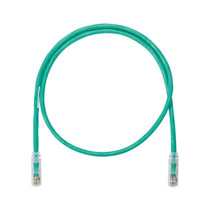 Panduit® NetKey® NK6APC10GR Class EA Patch Cord, Cat 6A, 26 AWG F/UTP Copper Conductor, Modular Plug Connector, 10 ft L Cord
