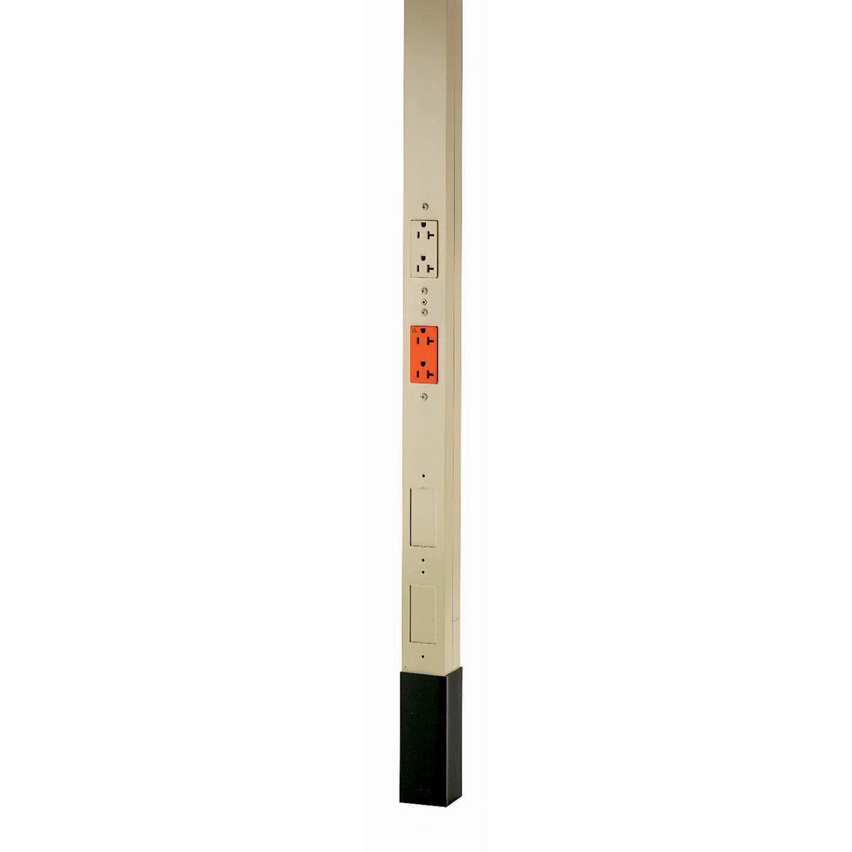 Wiring Device-Kellems HBLPP10IGAI 3-Service Isolated Ground Pre-Wired Service Pole With ISOLATED GROUND, 10 ft 2 in L x 2.13 in W, Aluminum