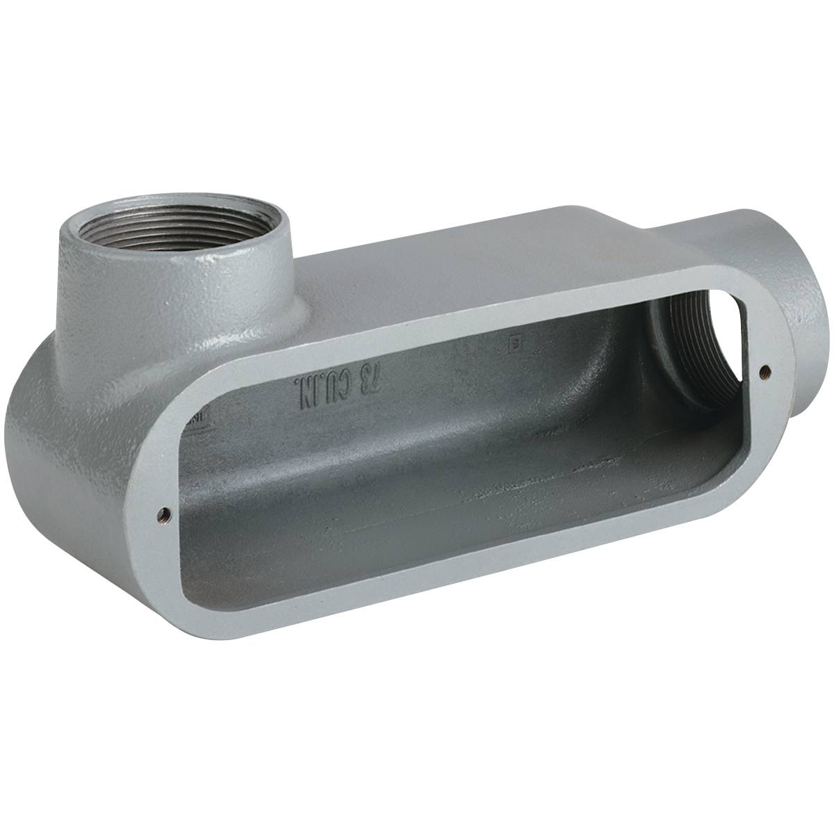 Killark® Duraloy® 5 OLL-3 O Series Type LL Conduit Body, 1 in Hub, 12 cu-in Capacity, Aluminum, Powder Coated