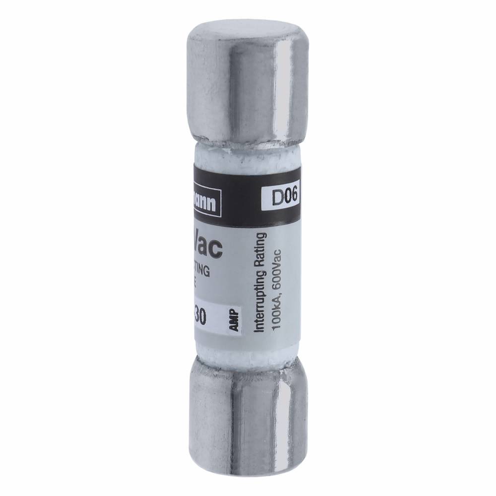 Bussmann Limitron™ KTK-30 Fast Acting Low Voltage Supplemental Fuse, 30 A, 600 VAC, 100 kAIC Interrupt, Class: Supplemental, Cartridge Body