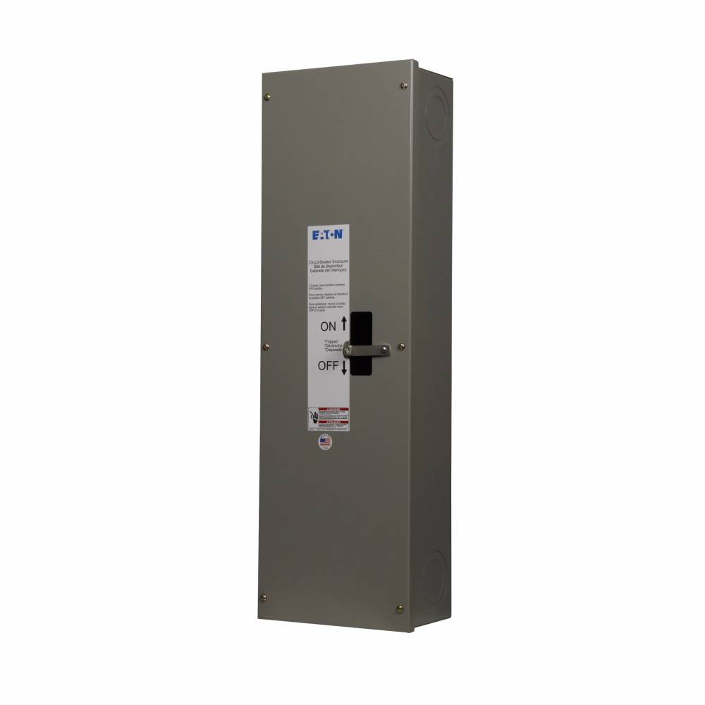 EATON SJDN250 C Series Circuit Breaker Enclosure With Knockout, 7.2 in L x 10.92 in W x 34.7 in H, NEMA 1/3R/4/4X/5/12/12K NEMA Rating, Stainless Steel
