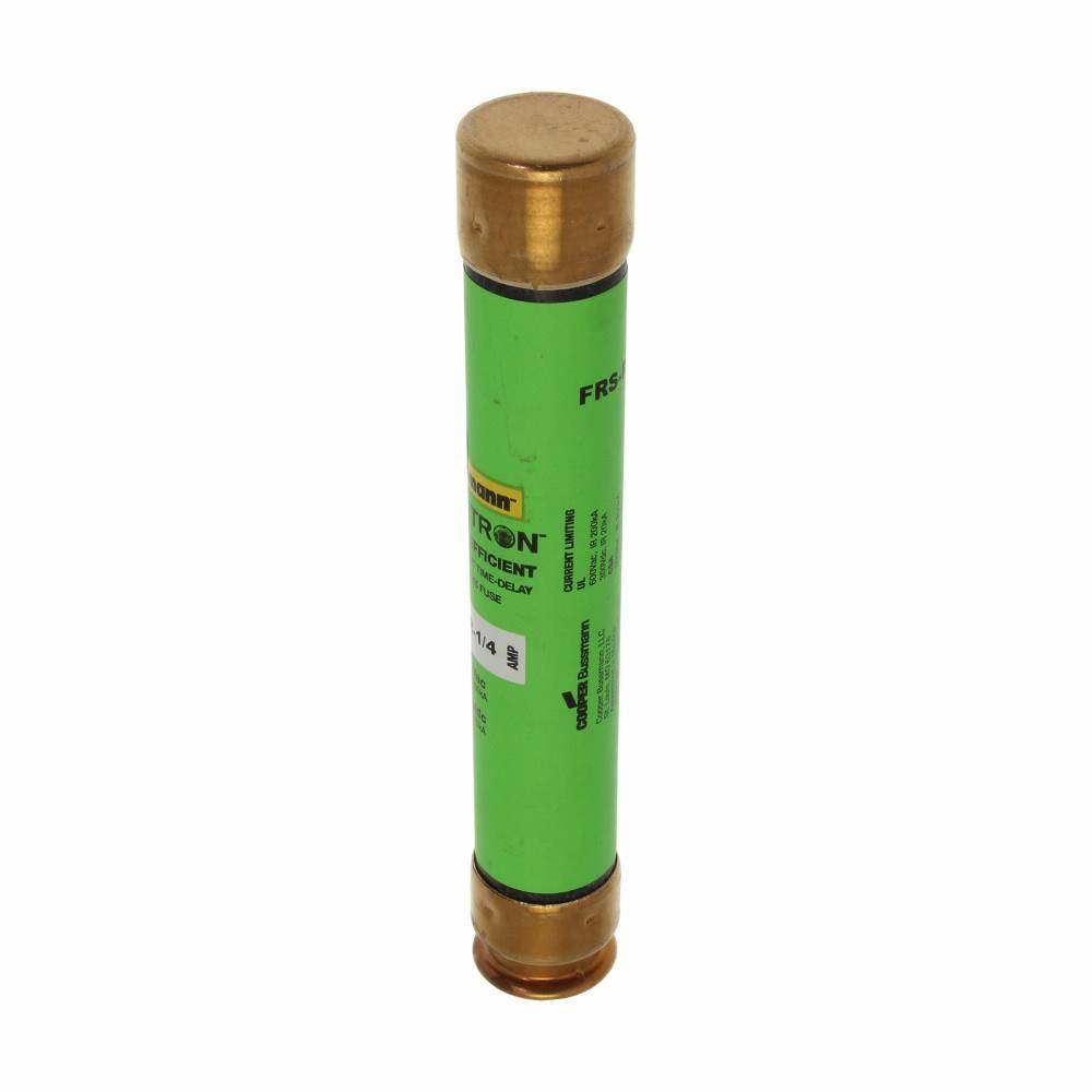 Bussmann Fusetron™ FRS-R-1/4 Current Limiting Time Delay Fuse, 250 mA, 600 VAC/300 VDC, 200 kA Interrupt, RK5 Class, Cylindrical Body