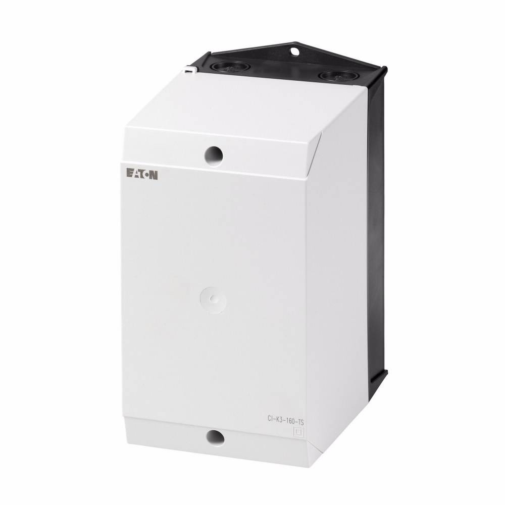 EATON CI-K3-160-TS Small Enclosure With Top-Hat Rail, 222 mm L x 120 mm W x 160 mm D, Fiberglass Reinforced Polycarbonate