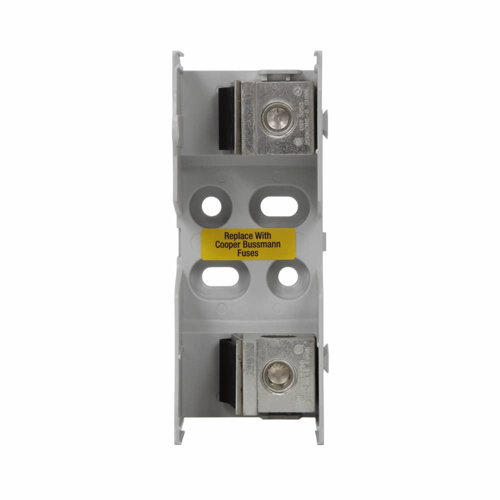 Edison JM60200-1CR JM600 Fuse Block, 600 VAC, 110 to 200 A, J Class, 6 AWG to 250 kcmil, 2 to 6 AWG Wire, 1 Pole