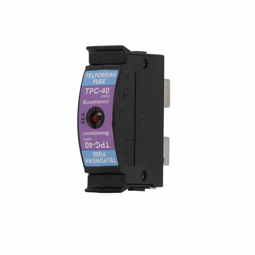 Bussmann Telpower® TPC-5 Compact Current Limiting Telecommunications Fuse, 5 A, 80 VDC, 100 kA Interrupt, Square Body