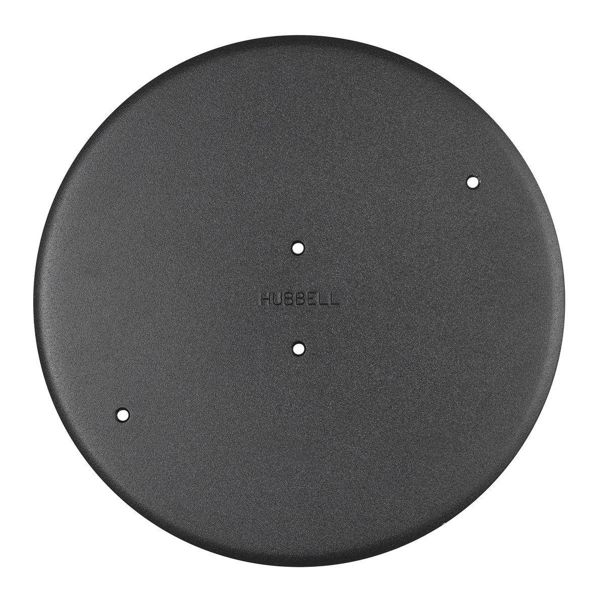 PREMISE WIRING Wiring Device-Kellems SystemOne™ ScrubShield® S1R10ADMTBK Fire Rated Poke Through Recessed Standard Abandonment Plate, 11.53 in Dia, 1 in D, Aluminum