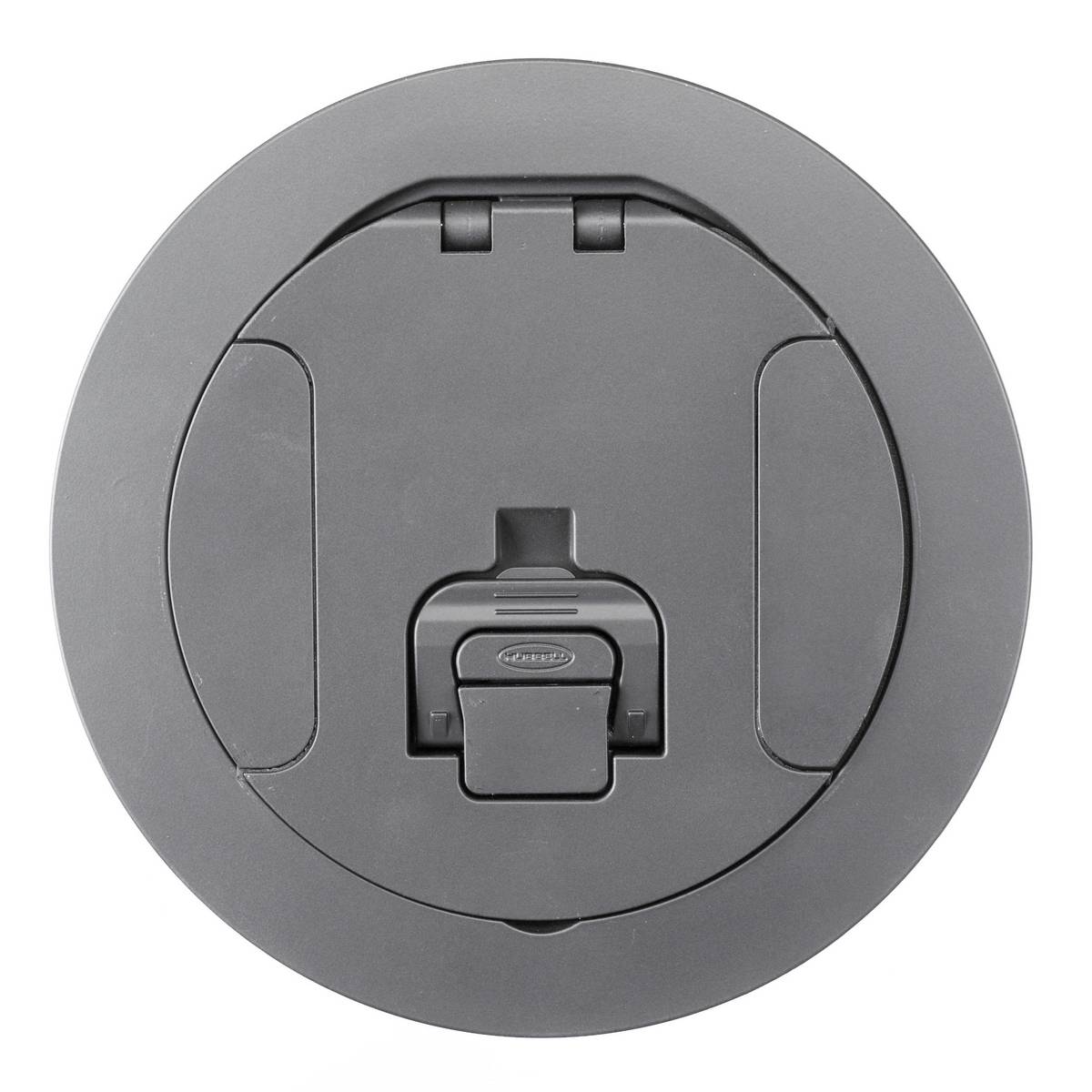 PREMISE WIRING Wiring Device-Kellems SystemOne™ ScrubShield® CFBS1R6CVRGRY CFB2G Metallic Standard Floor Box Cover, 6 in Dia, Die Cast Aluminum/Steel