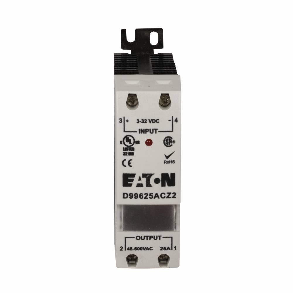 EATON D99610ACZ2 Zero Cross Switch Solid State Relay, 10 A, 1NO/SPST Contact