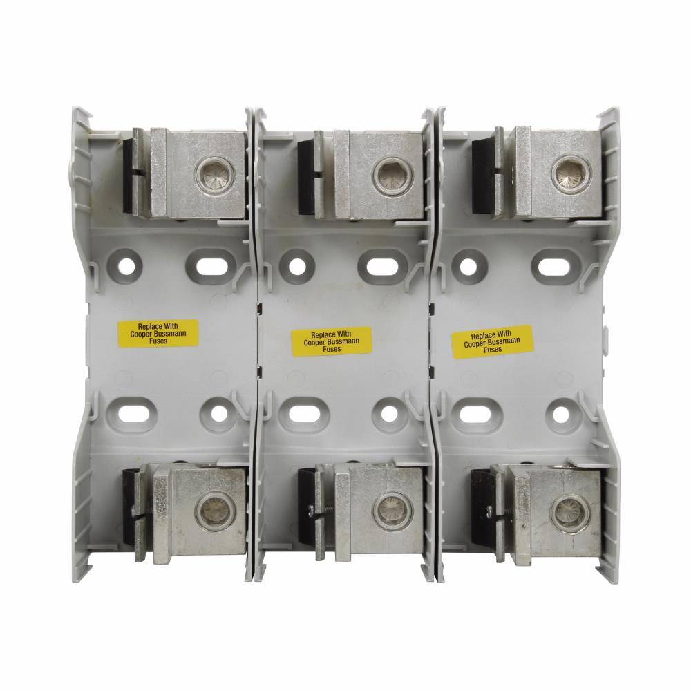 Edison HM25400-3CR Knife-Blade Modular Fuse Block, 250 V, 400 A, 600 kcmil, 4 AWG to 500 kcmil, (2) 4 to 3/0 Cu AWG, (2) 4 to 3/0 AWG Al Solid Wire, 3 Poles