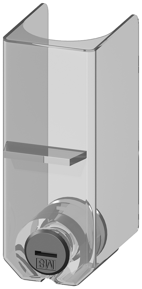 Siemens 3TX6526-3B Terminal Cover, For Use w/ 3RT1.5 S6 Contactor, M8 Thread, Transparent