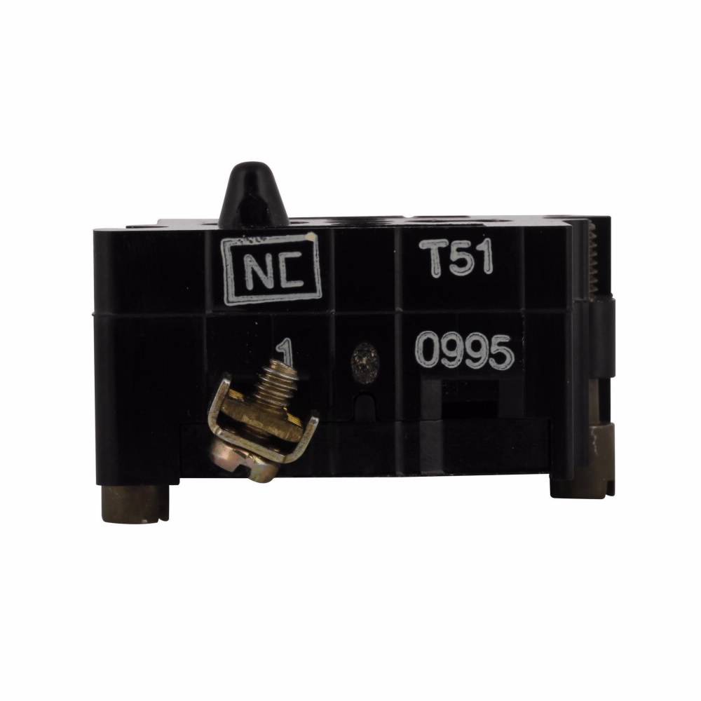 EATON 10250T51EP Heavy Duty Logic Level Oil/Watertight Contact Block, 30.5 mm, 1NC Contact, 0.5 A at 120 VAC/VDC Contact, Palladium Contact, Gray