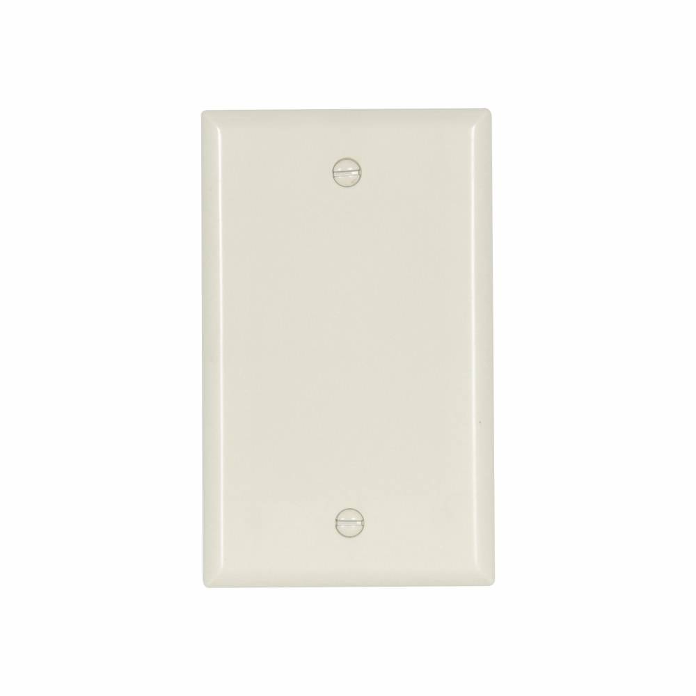 EATON Arrow Hart™ Eaton Wiring Devices 2129A 2000 Standard Blank Wallplate, 1 Gangs, 4-1/2 in H x 2-3/4 in W, Thermoset, Almond