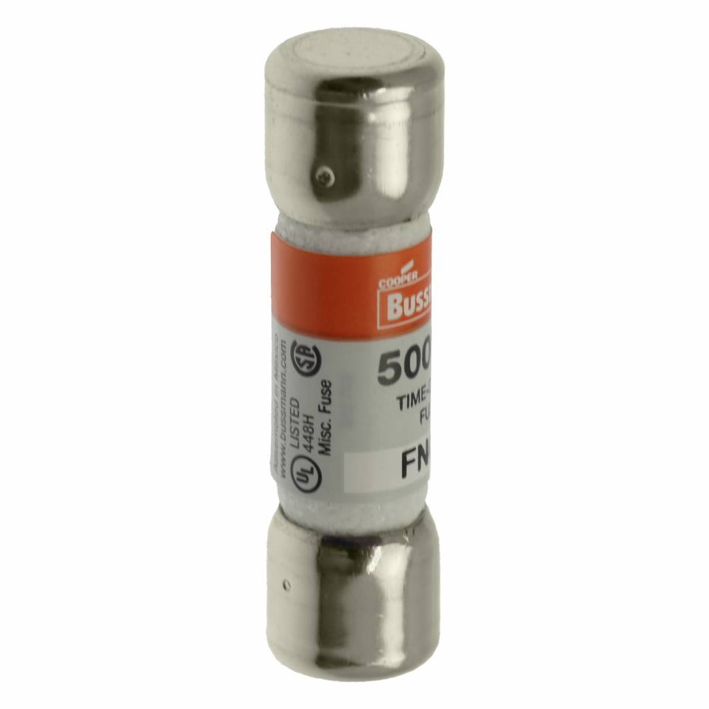 Bussmann Tron® FNQ-4 Time Delay Fuse, 4 A, 500 VAC, 10 kAIC Interrupt, Class: Supplemental, Cartridge Body