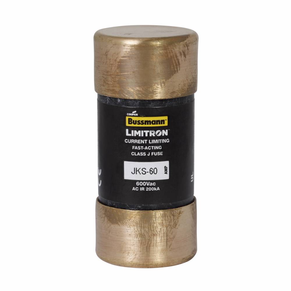 Bussmann Limitron™ JKS-60 Fast Acting Current Limiting Low Voltage Fuse, 60 A, 600 VAC, 200 kA Interrupt, J Class, Cartridge Body