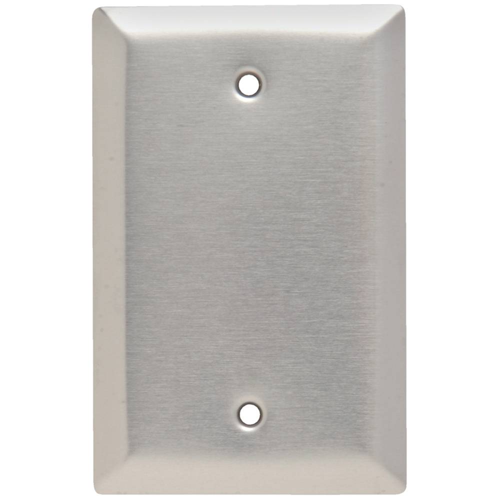 Pass & Seymour® SSJ13 Junior Jumbo Blank Wallplate, 1 Gang, 5 in, 302 Stainless Steel
