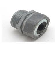 M&W Electric WTC-34 Watertight Hex Nut Connector, 2 in Knockout, 0.875 x 1.44 in Clamp Opening, (3) 4/0 AWG Conductor, Die Cast Zinc