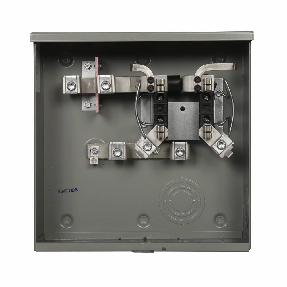 EATON 1004884ACH 1-Position 3-Wire Horn Bypass Meter Socket, 600 VAC, 200 A, 1 ph Phase