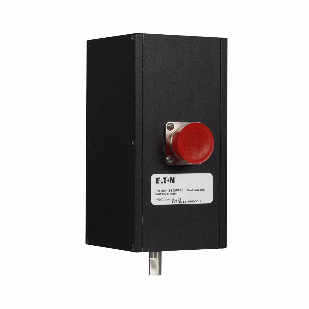 EATON 48370600 1-Channel Heavy Duty Shaft Encoder, For Use With PLCs and Counter, 5 to 28 VDC, 80 mA, 600 Pulses/Revolution