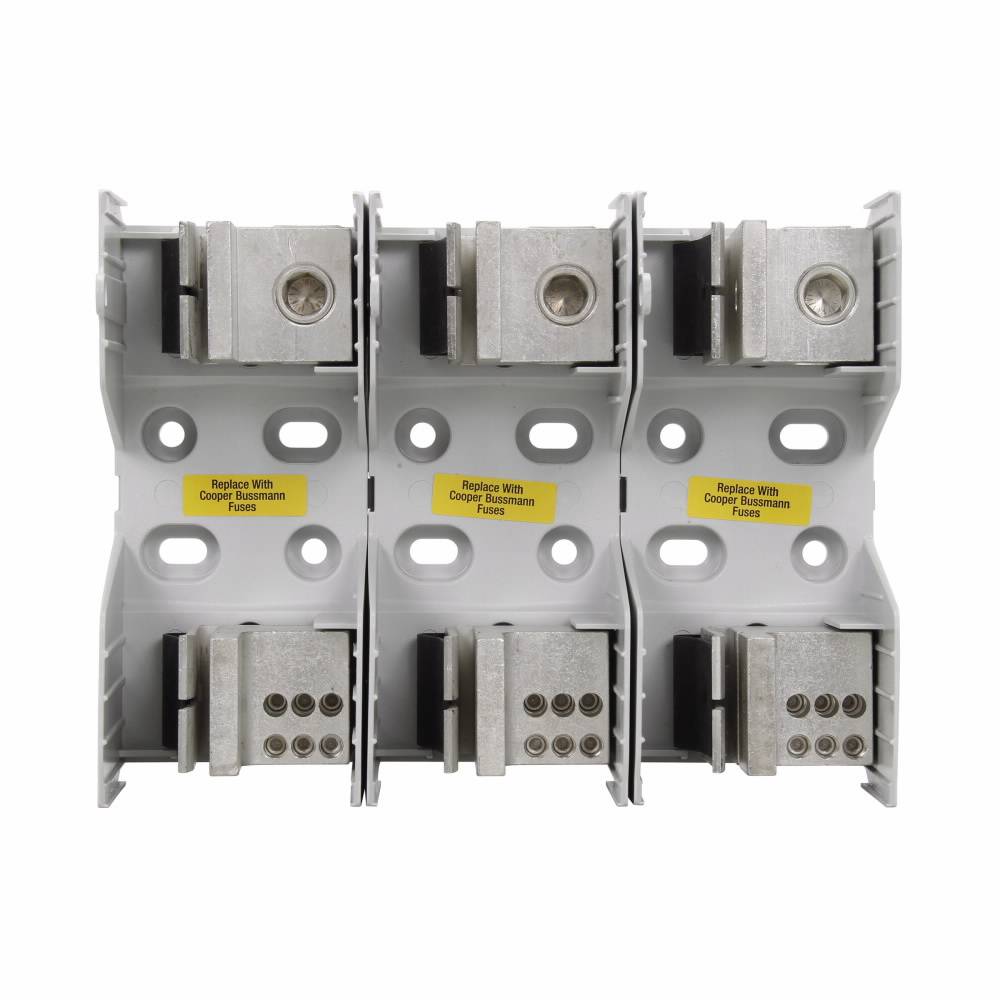 Edison JM60400-3MW16 JM600 Fuse Block, 600 VAC, 225 to 400 A, J Class, 4 AWG to 600 kcmil Wire, 3 Poles