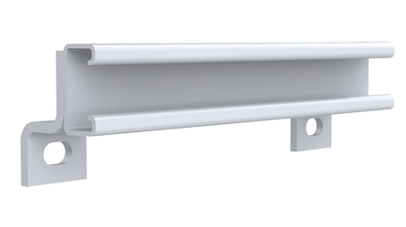 Hoffman A6JTMA A80 Terminal Block Bracket Assembly, For Use With 6 in Junction Box, Steel, White
