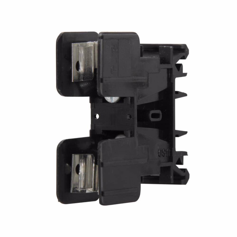 Bussmann NDNF1-BK Fuse Terminal Block, 600 V, 30 A, 22 to 8 AWG Copper Wire, 1 Pole, DIN Rail Mount