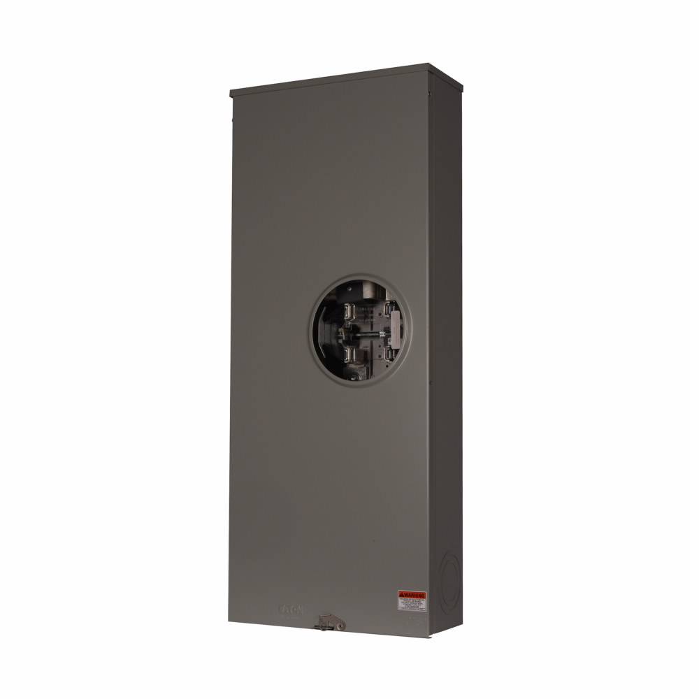 EATON Cutler-Hammer 1009760ACH 3-Wire 1-Position Commercial Service Single Meter Socket With Lever Bypass, 600 VAC, 320 A, 1 Phase