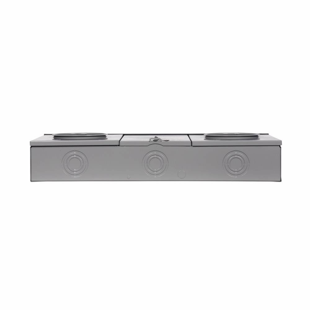 EATON 1009579ACH 5-Position 3-Wire Horizontal Ganged Horn Bypass Meter Socket, 600 VAC, 200 A, 1 ph Phase