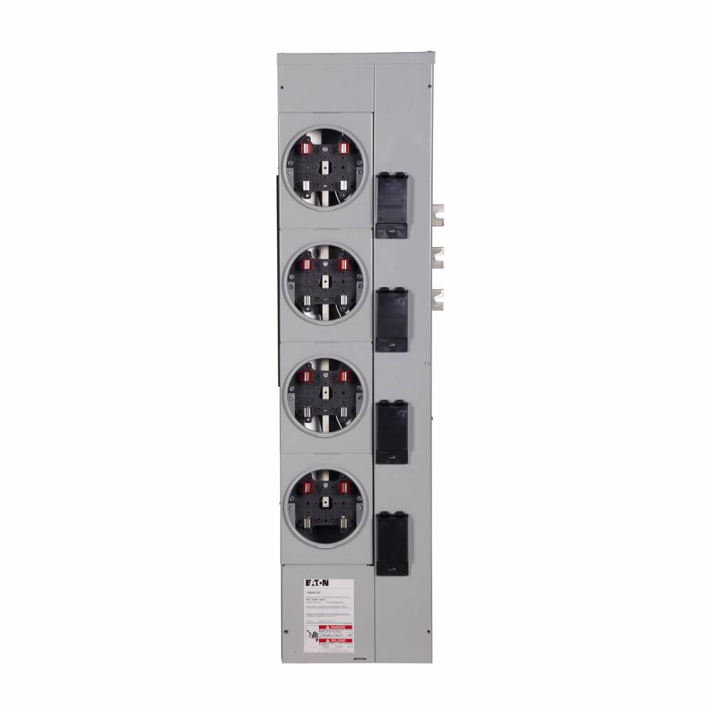 EATON 1MM412R 4-Socket Multiple Metering Meter Stack Module, 120/240 VAC, 125 A, 1 ph Phase, 4 Wires, NEMA 3R Enclosure