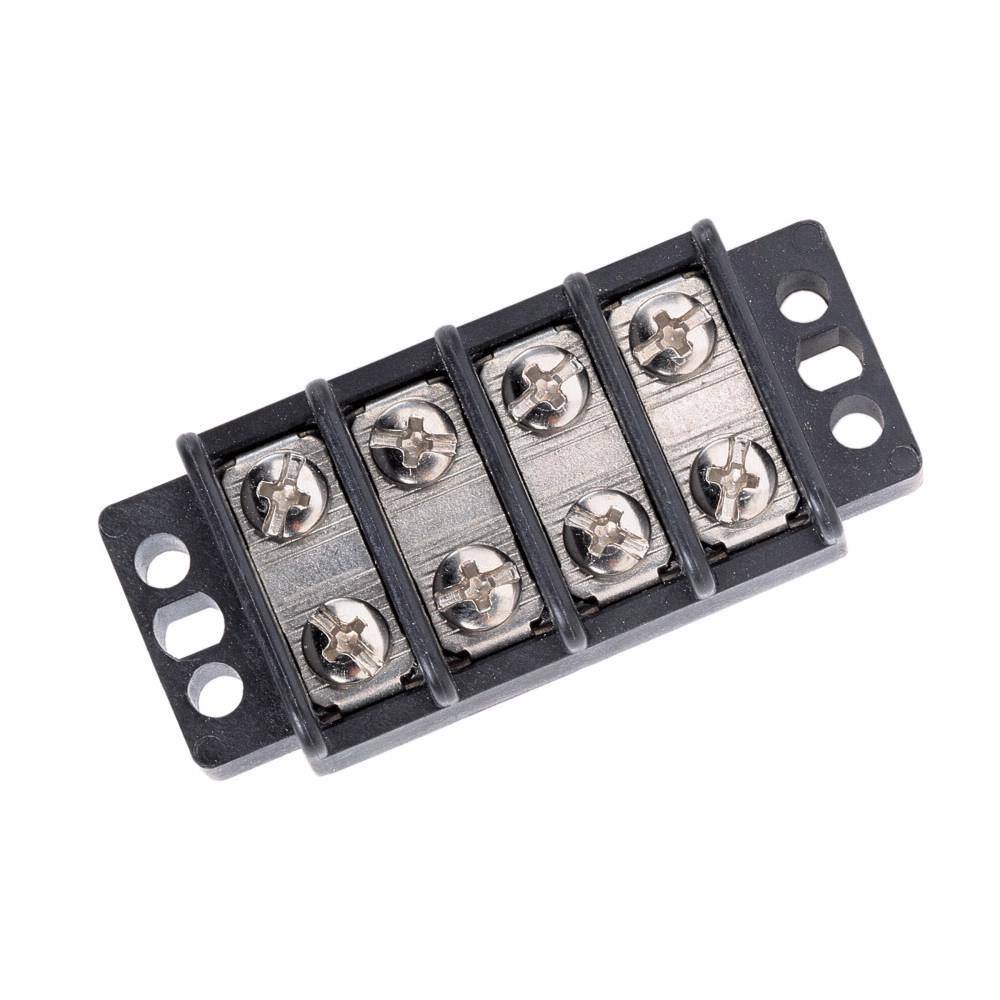 Bussmann TB200-04B Double Row Terminal Block Strips and Barrier Block, 300 V, 30 A, Black