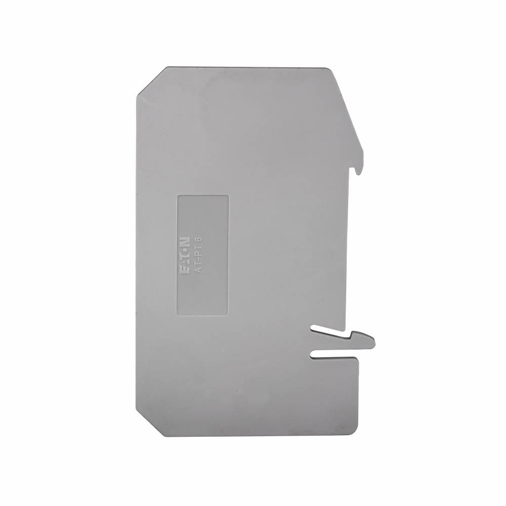 EATON XBATPT6 Partition Plate, For Use With IEC-XB Series XBPT6 Spring Cage Connection Single Level Through-Feed Terminal Block, Gray