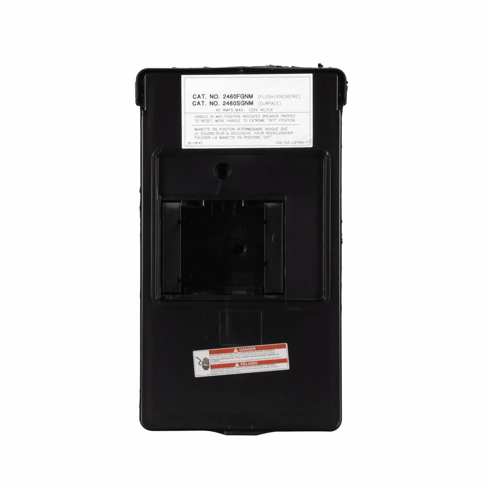 EATON 2460SGNM 1-Phase Main Lug Loadcenter, 120/240 VAC, 60 A, 10 kA Interrupt