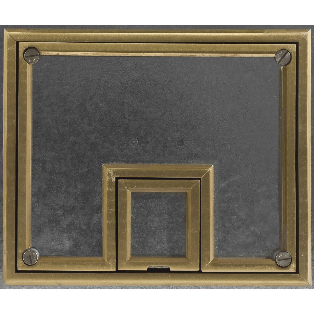 PREMISE WIRING CFB7TBRS CFB7G Beveled Edge Fabricated Floor Box Cover, 12-1/2 in L x 10-1/2 in W, Metal