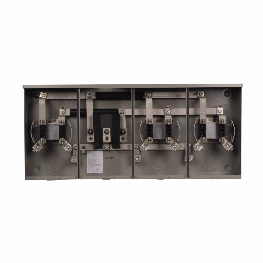 EATON 1004419ACH 3-Wire Multi-Position Meter Socket, 600 VAC, 200 A, 1 ph Phase