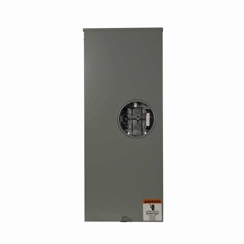 EATON Cutler-Hammer 1009444CH 3-Wire 1-Position Single Meter Socket With 14 to 2 AWG Copper Grounding Connector and Lever Bypass, 600 VAC, 320 A, 1 Phase