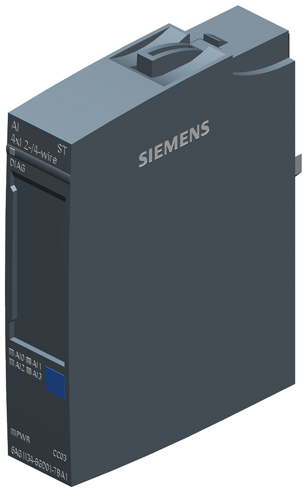 Siemens 6AG11346GD017BA1 Analog Input Module, 4 Inputs, 16 bit Resolution, +/-0.05 % Accuracy