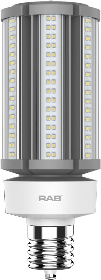 RAB HID-45-EX39-850-BYP-PT Type B Universal HID LED Replacement Lamp, 45 W, EX39 HID Lamp, Post Shape, 6800 Lumens