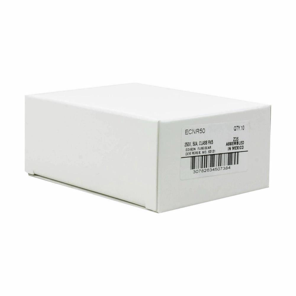 Bussmann ECNR50 Current Limiting Time Delay Fuse, 50 A, 250 VAC/125 VDC, 200 kA Interrupt, RK5 Class, Cartridge Body