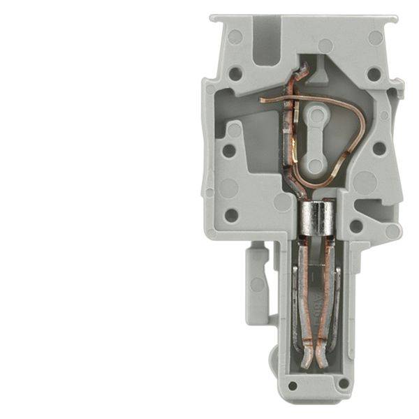 Siemens 8WH90401KB00 Non-Bridgeable Plug-In Coupling With 0.08 to 4 sq-mm Spring Loaded Connection, 800 VAC, 32 A, Left Construction, DIN Rail Mount