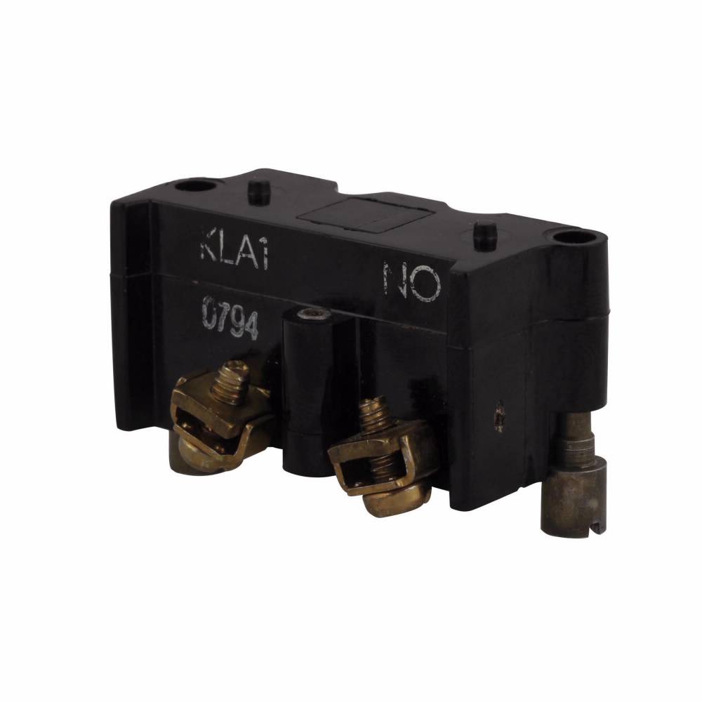 EATON E30KLA1 Multi-Function Square Standard Contact Block, 30.5 mm, 1NO Contact, 10 A at 600 VAC/250 VDC Contact, Silver Contact, Gray