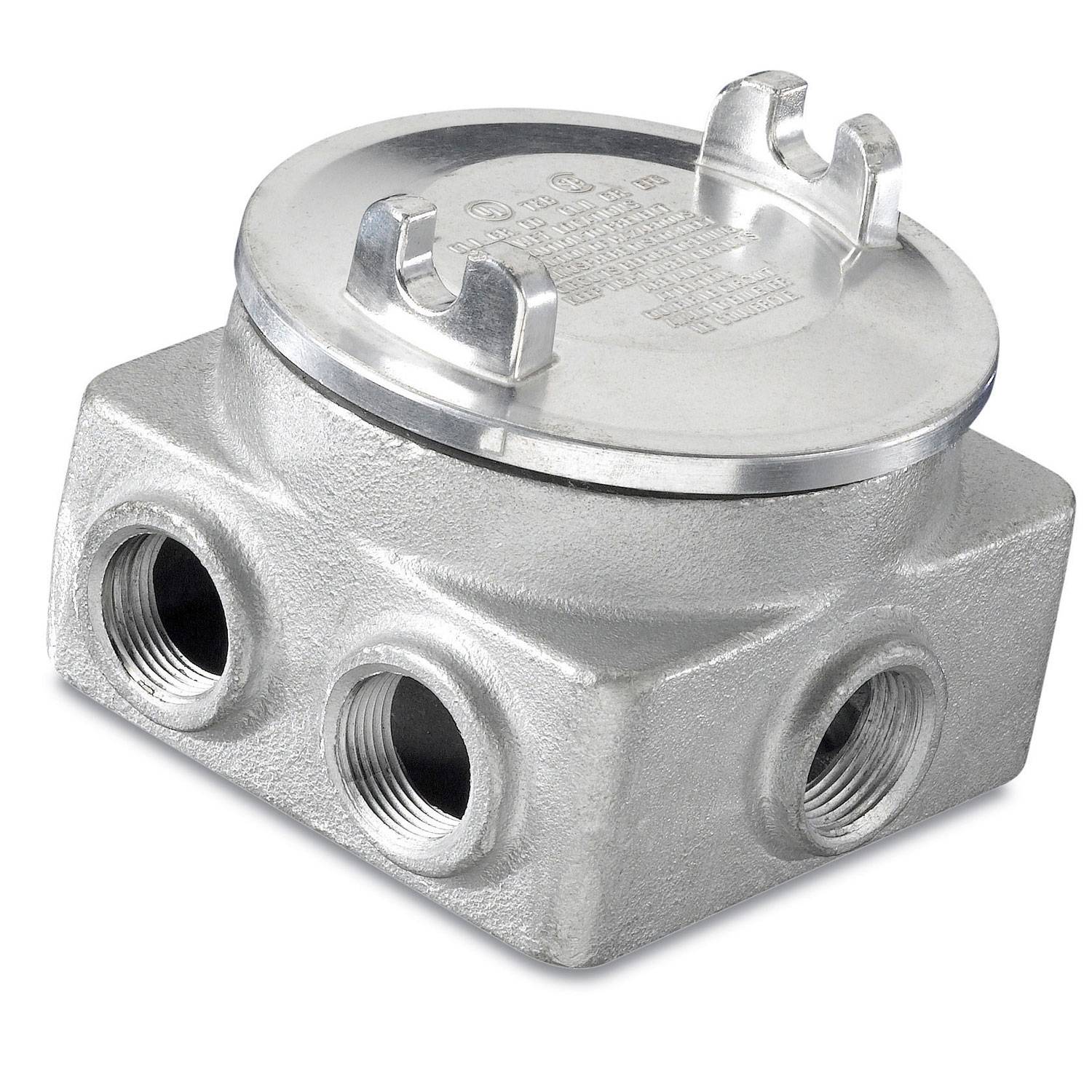 T&B® GUP215-TB 10-Outlet Explosionproof Rectangular Junction Box, 3/4 in, For Use With Branch Conduits, Iron