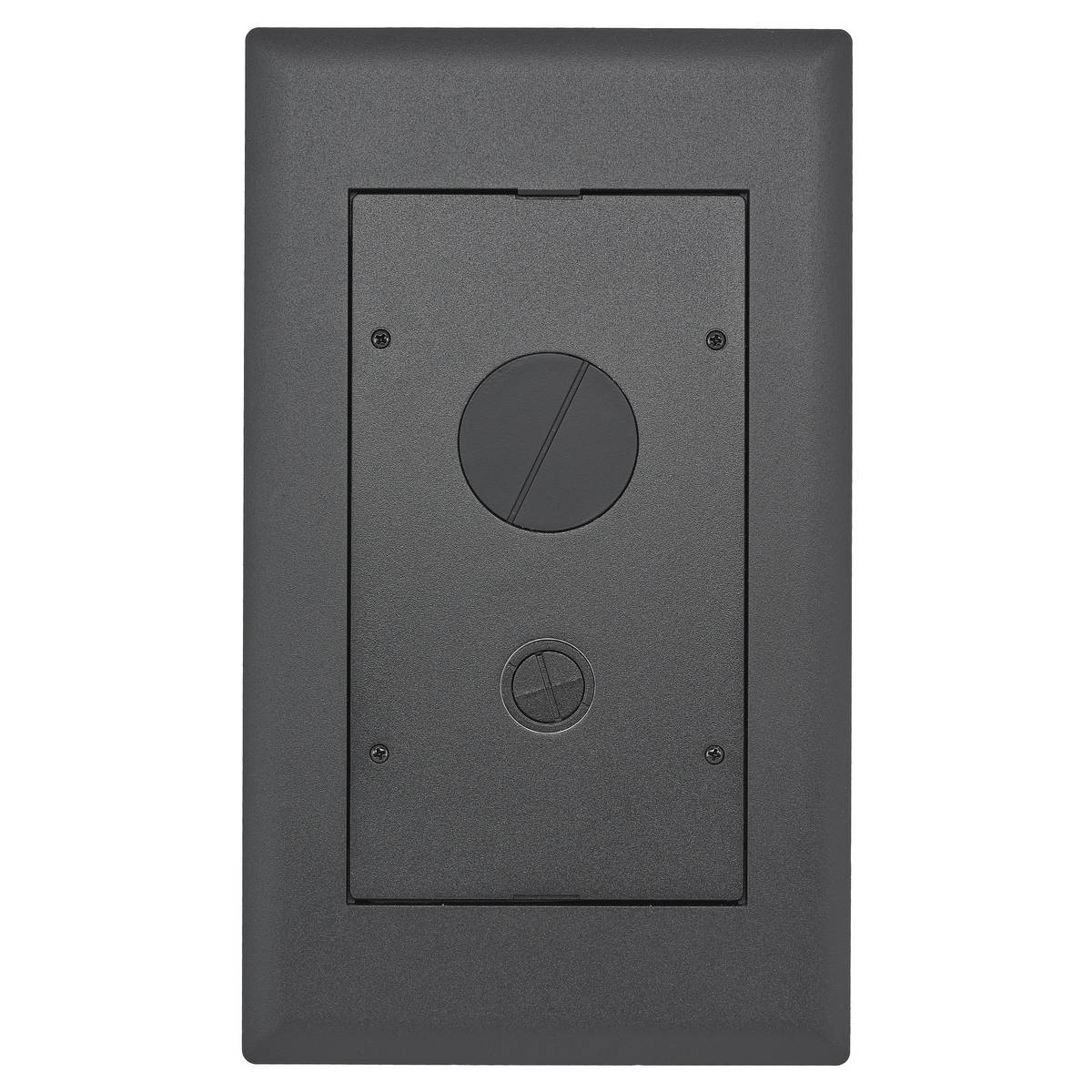 Wiring Device-Kellems SystemOne 2GAFBFFCVRBK AFB Furniture Feed Standard Floor Box Cover, 15 in L x 8-3/4 in W, Cast Aluminum