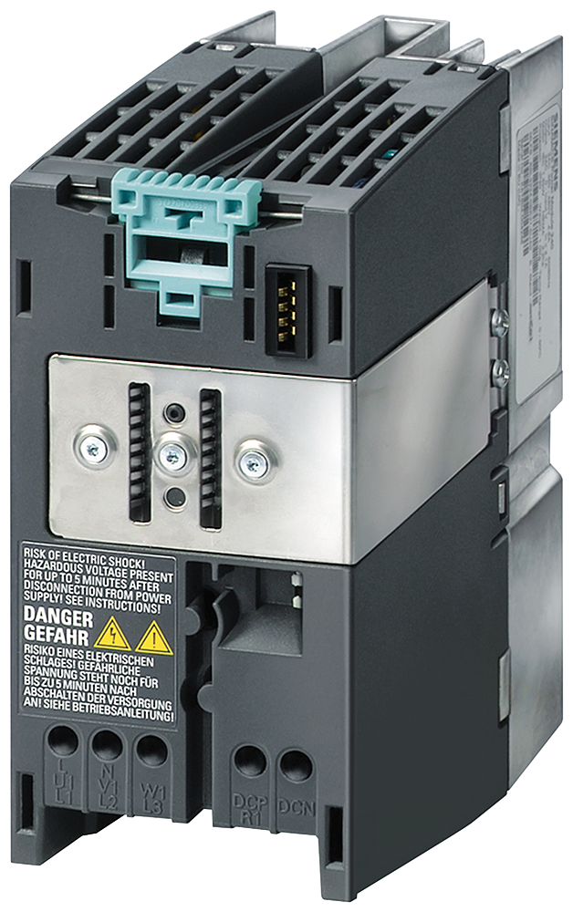 Siemens 6SL32240BE155UA0 SINAMICS G120 3-Phase Power Module With Built-In Braking Chopper, 380 to 480 VAC Input, 400 VAC Output, 1.8/2.1 A Input, 3.4 A Output